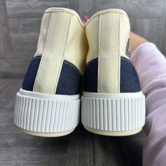 PF. Flyers Center Alston Hi Men's 10.5/Women's 12 Ivory Hightop Shoes - Picture 6 of 8